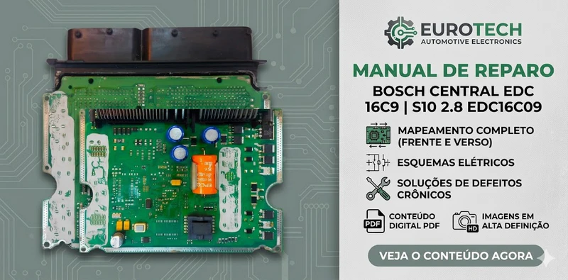 Pack Técnico — Reparo ECU Bosch EDC16C9 (S10 2.8 Diesel)